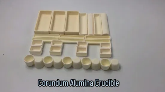 High Temperature Rectangular Ceramic Boat Alumina Crucible for Furnace